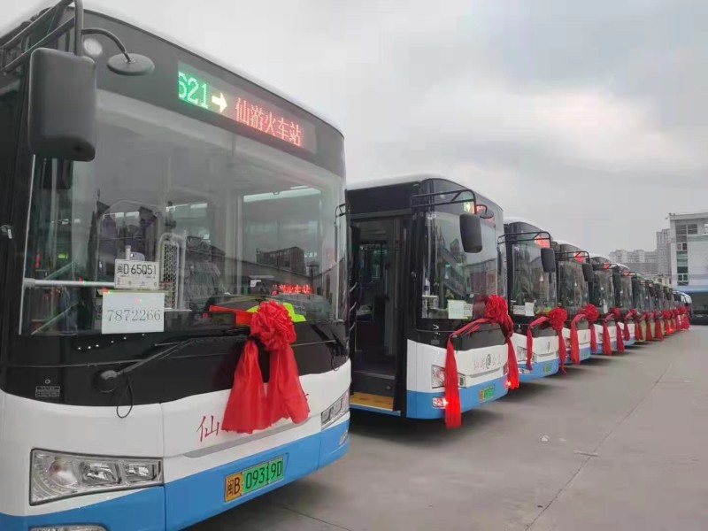 新车启新年！仙游32辆金旅新能源公交车正式投运